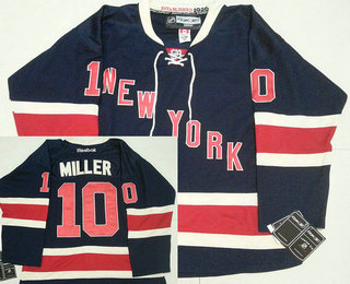 Men's New York Rangers #10 J. T. Miller Reebok Alternate Navy Blue Premier Jersey