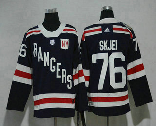 Men's New York Rangers #76 Brady Skjei Navy Blue 2018 Winter Classic Stitched NHL Hockey Jersey
