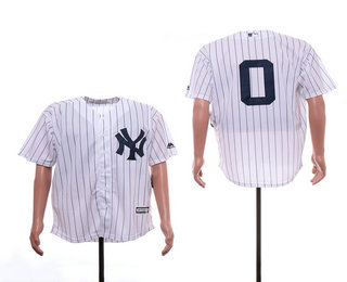 Men's New York Yankees #0 Adam Ottavino White With No Name Home Stitched MLB Cool Base Jersey