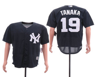 Men's New York Yankees #19 Masahiro Tanaka Navy Blue Stitched MLB Cool Base Jersey