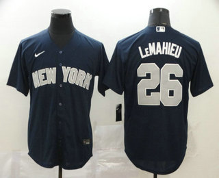 Men's New York Yankees #26 DJ LeMahieu Navy Blue Stitched MLB Cool Base Nike Jersey