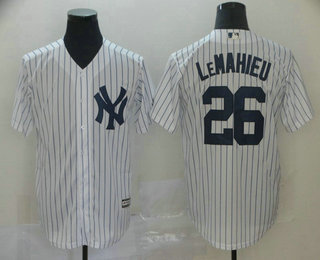 Men's New York Yankees #26 DJ LeMahieu White Home Stitched MLB Cool Base Jersey