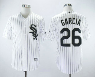 Men's Chicago White Sox #26 Jaime Garcia White Home Stitched MLB Cool Base Jersey