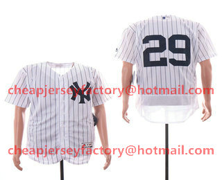 Men's New York Yankees #29 Todd Frazier White Home Stitched MLB Flex Base Jersey