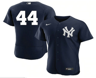Men's New York Yankees #44 Reggie Jackson Black No Name Stitched MLB Flex Base Nike Jersey
