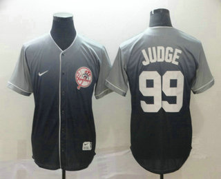 Men's New York Yankees #99 Aaron Judge Nike Navy Blue Fade Stitched Jersey
