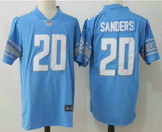 Men's Nike Detroit Lions #20 Barry Sanders Blue Stitched NFL Vapor Untouchable Limited Jersey
