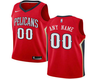 Men's Nike New Orleans Pelicans Nike Red Swingman Custom Jersey - Icon Edition