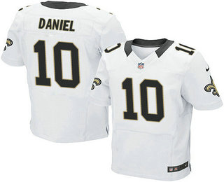 Men's Nike New Orleans Saints #10 Chase Daniel Elite White NFL Jersey