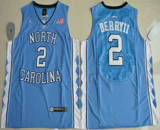 Men's North Carolina Tar Heels #2 Joel Berry II Light Blue Soul Swingman Basketball Jersey