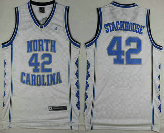 Men's North Carolina Tar Heels #30 Rasheed Wallace White College 