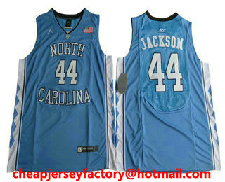 Men's North Carolina Tar Heels #44 Justin Jackson Royal Blue College Basketball 2017 Brand Jordan Swingman Stitched NCAA Jersey