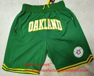 Men's Oakland Athletics Green 1987 All Star Just Don Swingman Shorts