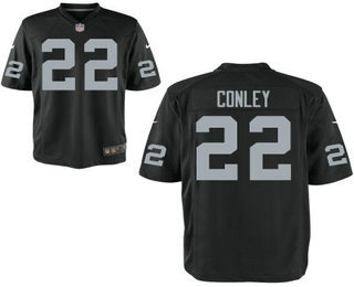 Men's Oakland Raiders #22 Gareon Conley Black Team Color NFL Nike Elite Jersey