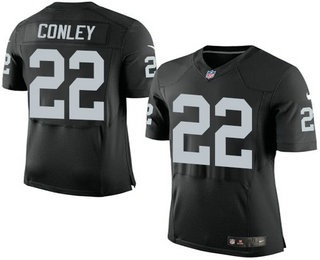 Men's Oakland Raiders #22 Gareon Conley Black Team Color NFL Nike Elite Jersey
