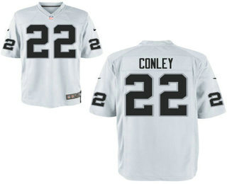Men's Oakland Raiders #22 Gareon Conley White Road Stitched NFL Nike Elite Jersey