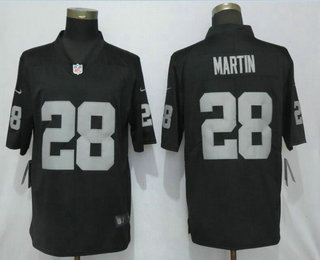 Men's Oakland Raiders #28 Doug Martin Black 2019 Vapor Untouchable Stitched NFL Nike Limited Jersey