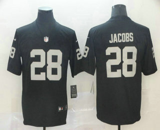 Men's Oakland Raiders #28 Josh Jacobs Black 2019 Vapor Untouchable Stitched NFL Nike Limited Jersey