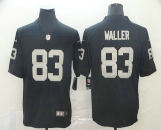 Men's Oakland Raiders #83 Darren Waller Black 2017 Vapor Untouchable Stitched NFL Nike Limited Jersey
