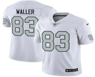 Men's Oakland Raiders #83 Darren Waller White 2016 Color Rush Stitched NFL Nike Limited Jersey