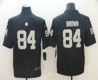 Men's Oakland Raiders #84 Antonio Brown Black 2017 Vapor Untouchable Stitched NFL Nike Limited Jersey