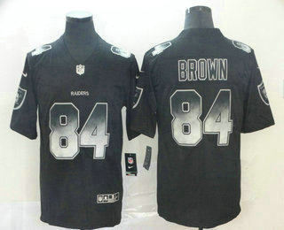 Men's Oakland Raiders #84 Antonio Brown Black 2019 Vapor Smoke Fashion Stitched NFL Nike Limited Jersey