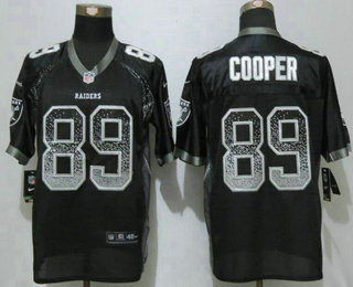 Men's Oakland Raiders #89 Amari Cooper Black Drift Stitched NFL Nike Fashion Jersey