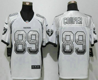 Men's Oakland Raiders #89 Amari Cooper White Drift Stitched NFL Nike Fashion Jersey