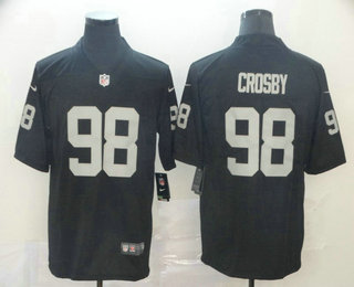 Men's Oakland Raiders #98 Maxx Crosby Black 2017 Vapor Untouchable Stitched NFL Nike Limited Jersey