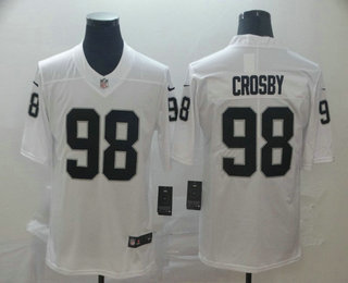 Men's Oakland Raiders #98 Maxx Crosby White 2017 Vapor Untouchable Stitched NFL Nike Limited Jersey