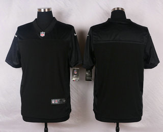 Men's Oakland Raiders Blank Black Team Color Stitched NFL Nike Elite Jersey