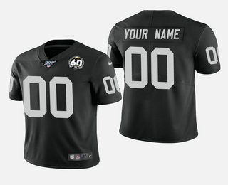 Men's Oakland Raiders Custom Black 2017 Vapor Untouchable Stitched NFL Nike Limited Jersey