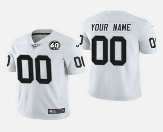 Men's Oakland Raiders Custom White 2017 Vapor Untouchable Stitched NFL Nike Limited Jersey