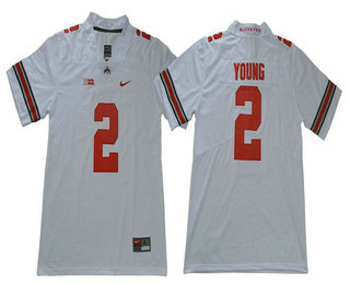 Men's Ohio State Buckeyes #2 Chase Young White 2017 Vapor Untouchable Stitched Nike NCAA Jersey