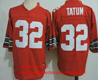 Men's Ohio State Buckeyes #32 Jack Tatum Red College Football Jersey