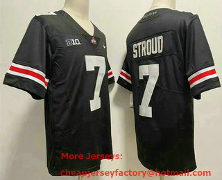 Men's Ohio State Buckeyes #7 CJ Stroud Black 2022 Vapor Untouchable Stitched Nike Jersey