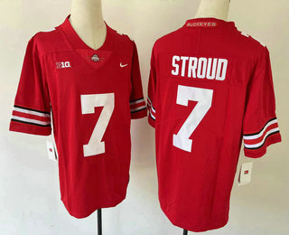 Men's Ohio State Buckeyes #7 CJ Stroud Red 2022 Vapor Untouchable Stitched Nike Jersey