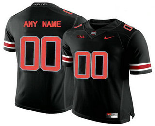 Men's Ohio State Buckeyes Customized College Football Limited Jersey - Blackout