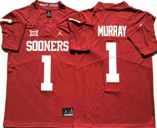 Men's Oklahoma Sooners #1 Kyler Murray Red 2017 Vapor Untouchable Stitched Nike NCAA Jersey