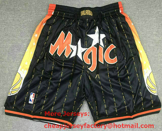 Men's Orlando Magic Black 2022 City Edition Swingman Stitched Shorts