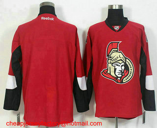 Men's Ottawa Senators Blank Red Home Stitched NHL 2016-17 Reebok Hockey Jersey