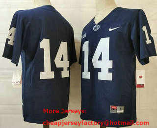 Men's Penn State Nittany Lions #14 Sean Clifford No Name Navy Blue 2017 Vapor Untouchable Stitched Nike NCAA Jersey