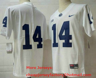 Men's Penn State Nittany Lions #14 Sean Clifford No Name White 2017 Vapor Untouchable Stitched Nike NCAA Jersey
