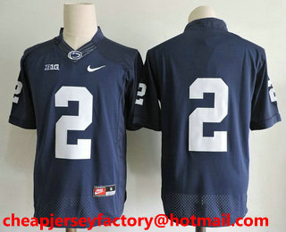Men's Penn State Nittany Lions #2 Marcus Allen No Name Navy Blue Limited College Football Stitched Nike NCAA Jersey