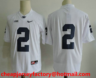 Men's Penn State Nittany Lions #2 Marcus Allen No Name White Limited College Football Stitched Nike NCAA Jersey
