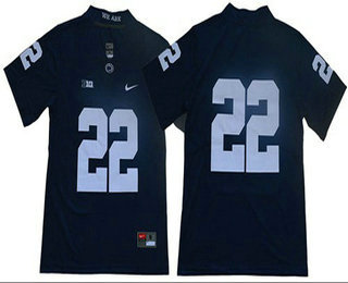 Men's Penn State Nittany Lions #22 Navy Blue Limited Stitched NCAA Jersey
