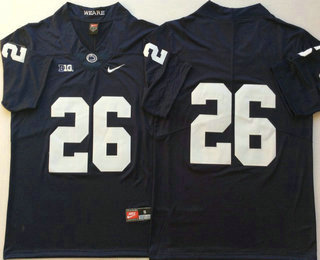 Men's Penn State Nittany Lions #26 Saquon Barkley No Name Navy Blue 2017 Vapor Untouchable Stitched Nike NCAA Jersey