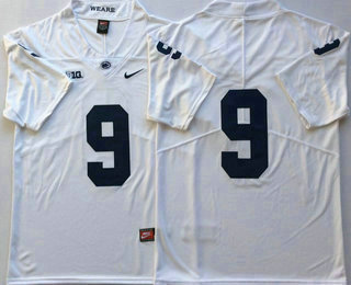 Men's Penn State Nittany Lions #9 Trace McSorley No Name White 2017 Vapor Untouchable Stitched Nike NCAA Jersey