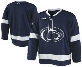 Men's Penn State Nittany Lions Custom Any Number Any Name Navy Blue College Hockey Stitched Nike NCAA Jersey
