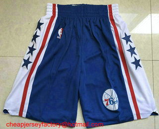 Men's Philadelphia 76ers Blue Swingman Shorts